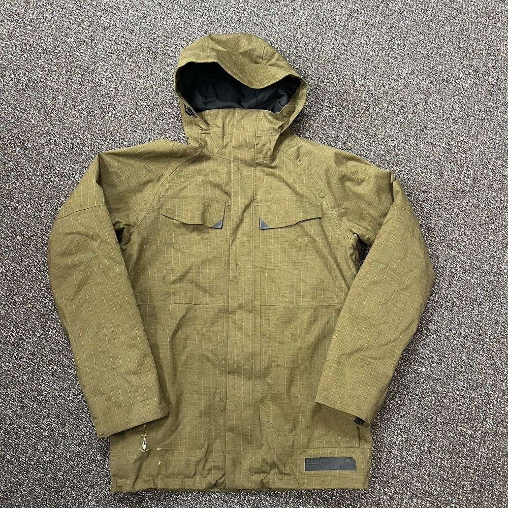 Burton Snowbarding Jacket Green Dry Ride Heavyweight High Quality Size Xs